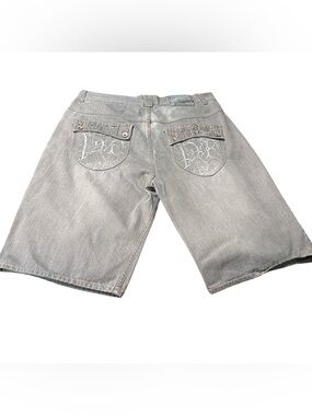 Phat Classics Phat Farm Gray Jean Shorts Mens 44 Y2K Streetwear